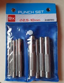 Děrovače 2,5-10 mm 9 ks