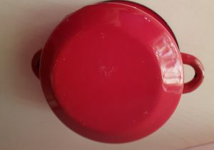Toro hrnec s poklicí dekor smalt puntík 0,4'L
