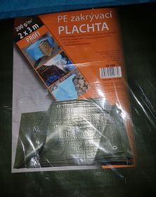 PE plachta zakrývací 2x3m 200g/1m2 zelená