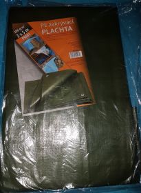 PE plachta zakrývací 3x5m 200g/1m2 zelená