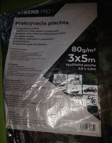 Plachta nepromokavá maskovací 3x5 m (80 g/m2)