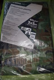 Plachta nepromokavá maskovací 3x5 m (80 g/m2)