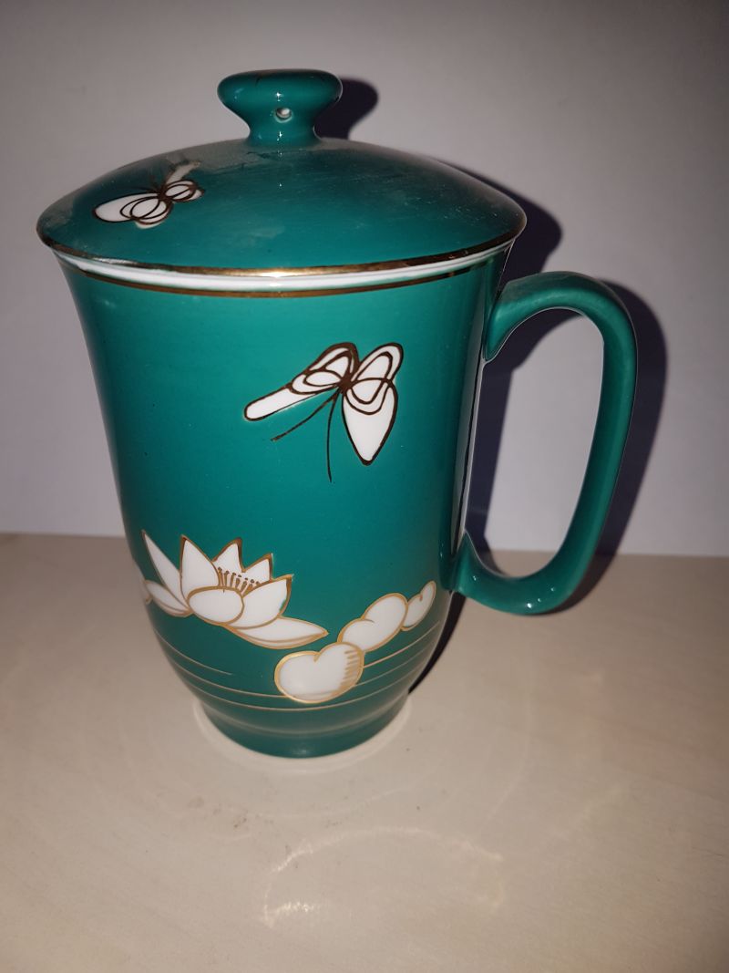 Čínský hrnek 300 ml, s pokličkou, č.15