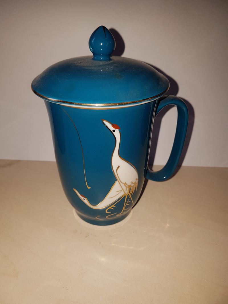 Čínský hrnek 300 ml, s pokličkou