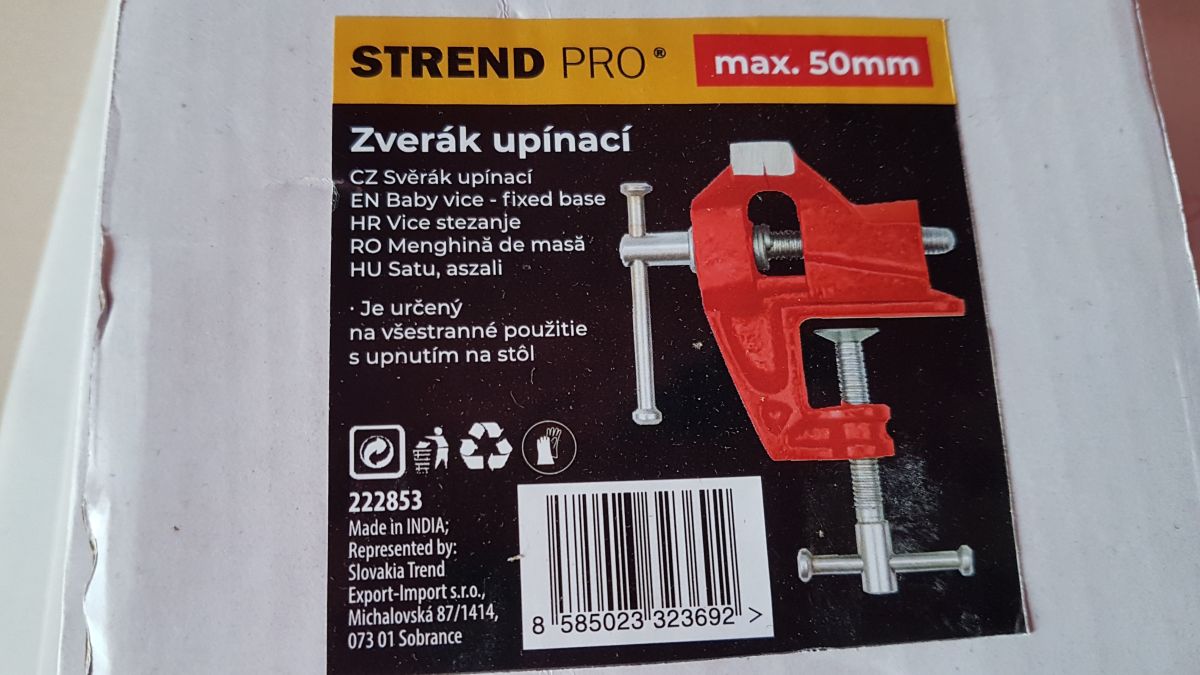 Svěrák upínací 50x125 mm Cork TV505