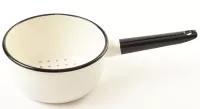 Cedník smalt 1,5 l s rukojetí MILK Olymp Elegant