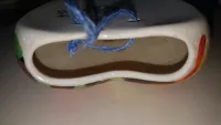 Vázička na zavěšení - srdíčko - ručně malováno