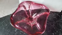 Velká mísa z hutního skla šířka cca 28 cm