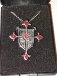 Amulet - Štít s křížem-Templářský