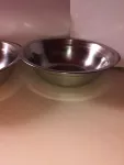 Dvě misky nerezové pro domácí mazlíčky průměr 19 cm