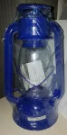 Lampa petrolejová 30 cm modrá